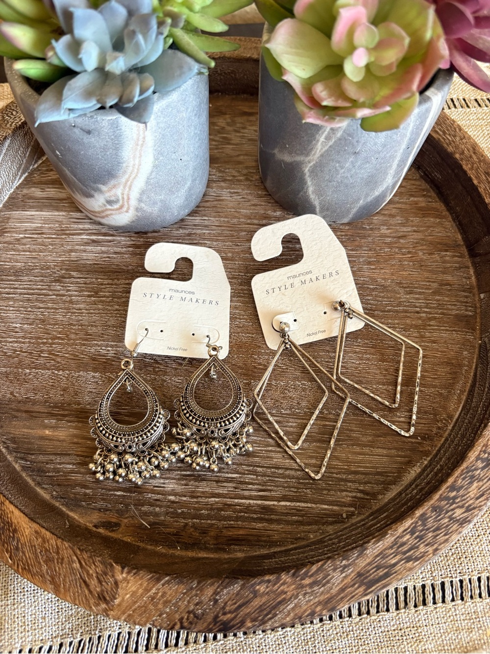Maurice's boho silver-tone earrings bundle